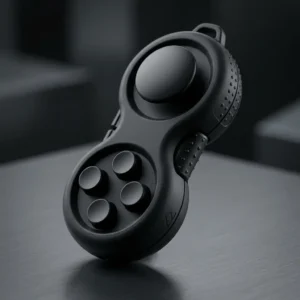 Original Fidget Toy Game, Rubberized Classical Controller Fidget Concentration Toy with 8-Fidget Functions and Lanyard - Excellent for Relieving Stress and Anxiety